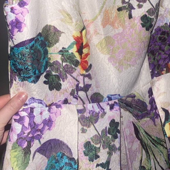 Women's Danny & Nicole Floral Fit & Flare Wedding Guest Dress NWT has Pockets - Picture 3 of 9